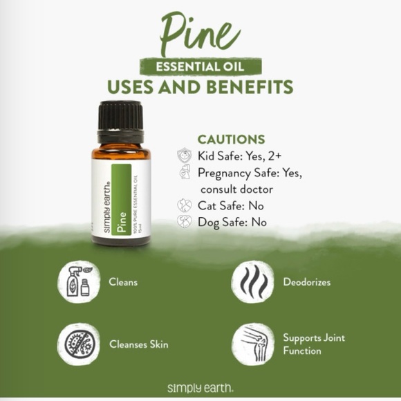 Simply Earth Pine Essential Oil Bottle - Picture 3 of 7